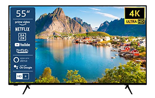 TELEFUNKEN XU55SN550S 55 Zoll Fernseher/Smart TV (4K Ultra HD, HDR, Triple-Tuner, Dolby Atmos) - Inkl. 6 Monate HD+ [2023]