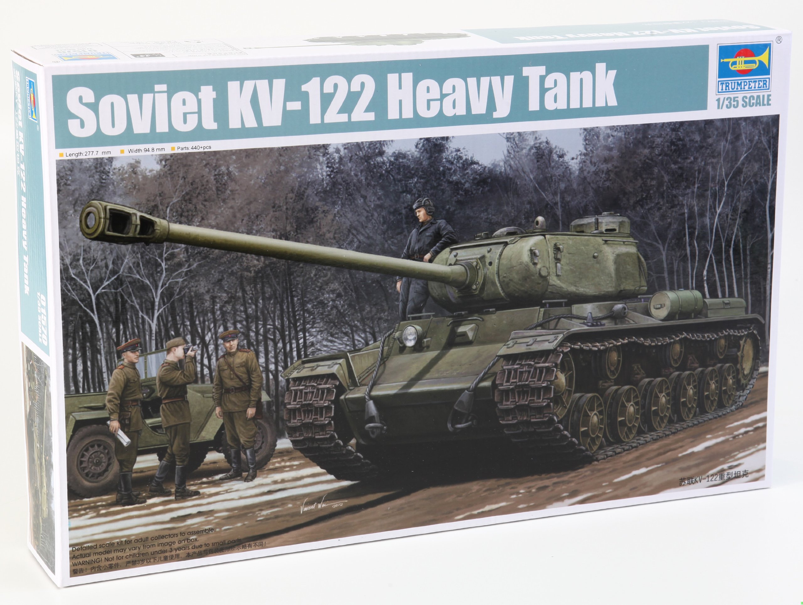 Trumpeter 01570 Modellbausatz Soviet KV-122 Heavy Tank