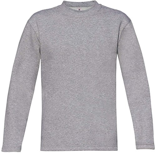 Kasten-Sweatshirt 'Open Hem', Farbe:Heather Grey;Größe:M M,Heather Grey