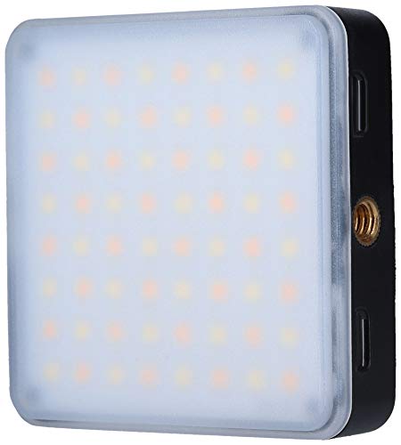 Rollei Lumen Square, handliches LED-Dauerlicht für das Smartphone mit Akku, Diffusor und APP Steuerung