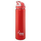 Laken Unisex - Erwachsene Thermo mit Summitverschluß 0,7 L Thermoflasche rot, 0.75