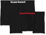 bruno banani - Flowing - Short - 2er Pack (6 Schwarz (Rot/Weiß))