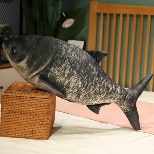 SldJa Niedlicher Bass Plüsch Plüsch Meer Tier Kissen Fisch Delfin Puppe Hai Cartoon Kissen Geschenk Geburtstag 40cm 13