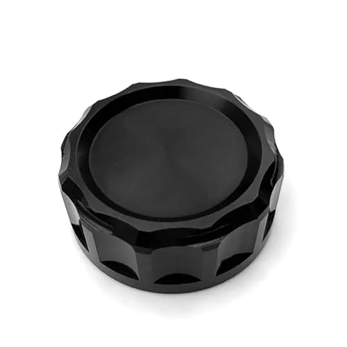 36-mm-Motorrad-CNC-Aluminium-Abdeckkappe für den hinteren Behälter (Color : Black)