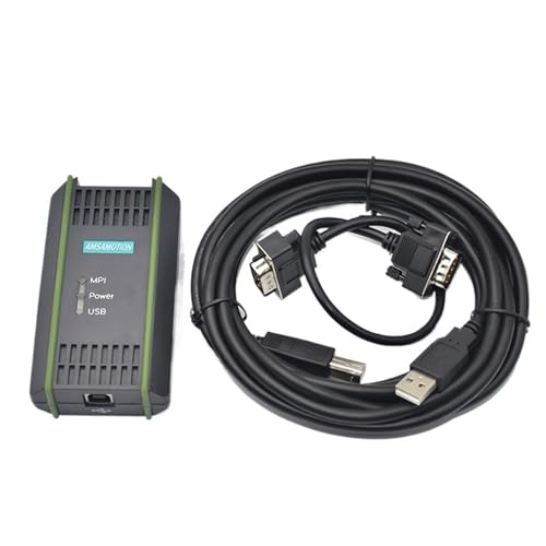 SRWNMTGFK PC-MPI+ Adapter for S7-300/400 SPS 6ES7972-0CA23-0XA0 Programmierung Download Datenkabel S7-300 S7-400 RS232 zu MPI (Color : USB-MPI(USB Port))
