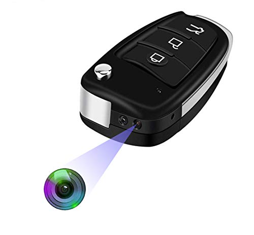 Versteckte Tragbare Kleine Spion Kamera - HD 1080P Spionagekamera Auto Schlüsselanhänger mit Cam Bewegungserkennung Und IR Nachtsich