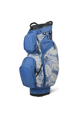 Sun Mountain Damen Diva Blue Tropic Print Carttrolley Golftasche Silber
