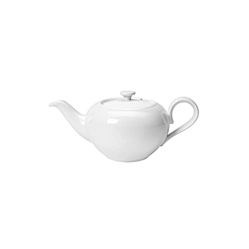 Villeroy & Boch Royal Teekanne für eine Person, 400 ml, Premium Bone Porzellan, Weiß