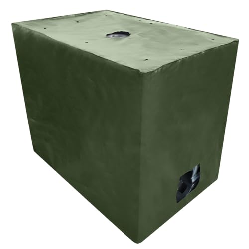 REKUBIK IBC Cover UV-Schutz Gewebe mit Klettverschluss in Grün Tankgröße 600l IBC (120x80x100cm)