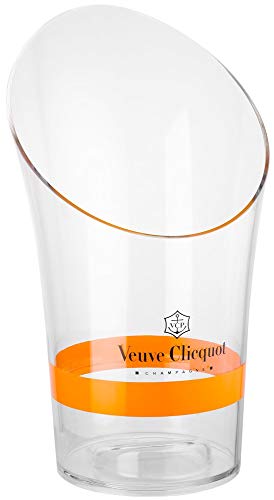 Veuve Clicquot Rich Champagnerkühler Kühler Champagner Flaschenkühler für 0,75 und 1,5l Liter Magnum Flaschen Transparent