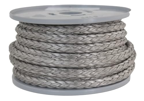 Dyneema Seil Flechtleine Dyneemaseil Farbe grau Durchmesser 8mm - 5.300 daN - Länge: 10 Meter