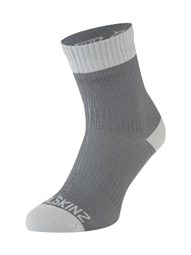 SealSkinz Waterproof Warm Weather Ankle Length Sock Unisex Erwachsene, grau, S