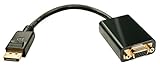 Lindy 41006 Konverterkabel DisplayPort nach VGA, aktiv schwarz