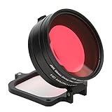 16x HD Makro Nahaufnahme Objektiv, kompakter tragbarer Rot-Lila Tauchfilter 58mm für Hero 9 für Unterwasserfotografie