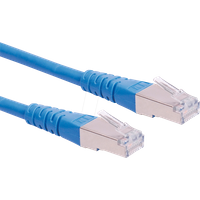 ROLINE S/FTP LAN Kabel Cat 6 | Ethernet Netzwerkkabel mit RJ45 Stecker | Blau 20 m