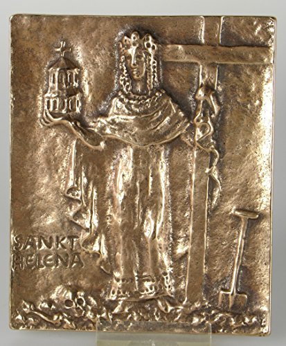 Bronze Relief Heilige Helena - Lena, 13x10 cm