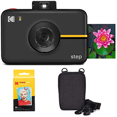 KODAK Step Kamera Digitale Sofortbildkamera mit 10MP Bildsensor (Schwarz) Reiseset