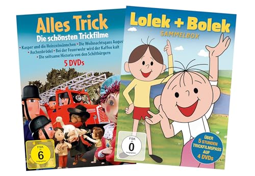 Lolek & Bolek 4er DVD-Box + Alles Trick - Die schönsten Trickfilme 5er DVD-Box (Package limitiert auf 150 Stck.)