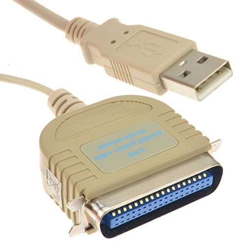 Professionell USB Zum IEEE-1284 Parallel Drucker Kabel Bi-Directional 2 m [2 Meter]