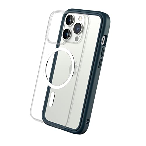 RHINOSHIELD Modulares Case kompatibel mit MagSafe für [iPhone 13 Pro] | Mod NX - Überragender Magnet, Individuell anpassbare, strapazierfähige Schutzhülle 3.5M / 11ft Fallschut - Tiefseeblau