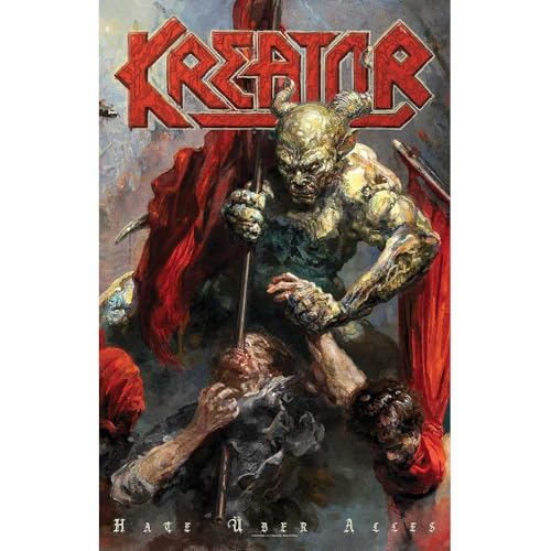 Kreator Poster Hate Uber Alles Band Logo Nue Textile Flag 70cm x 106cm One Size
