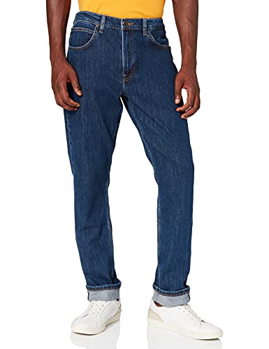 Lee Herren Brooklyn Straight Jeans, Dark Stonewash, 34W / 38L