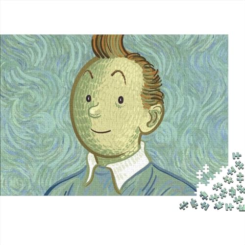 Karikatur Van Gogh Jigsaw Brain Teaser Puzzle Für Erwachsene Puzzle Lernspielzeug Familie Herausfordernde Spiele Zum Stressabbau Als Weihnachtsgeburtstagsgeschenke 500pcs (52x38cm)