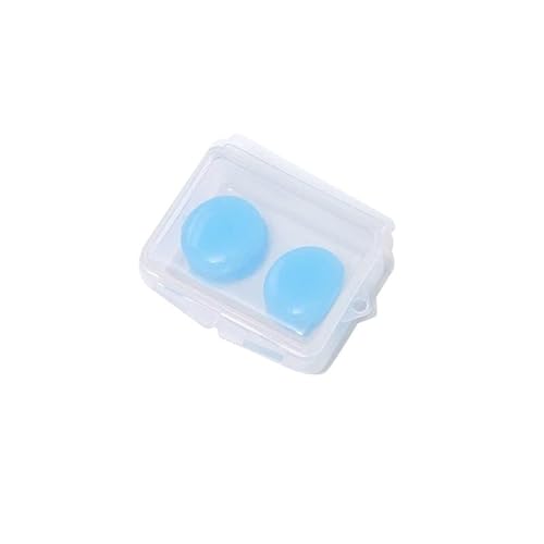Schlaf-Ohrstöpsel, Ohrschutz 1/2/3 Paar weiche Ohrstöpsel Silikon-Ohrstöpsel Tauchen Wassersport Schwimmzubehör (Farbe: 1 Paar Blau) (Farbe: Blauw) (Color : 3pairs Blue)