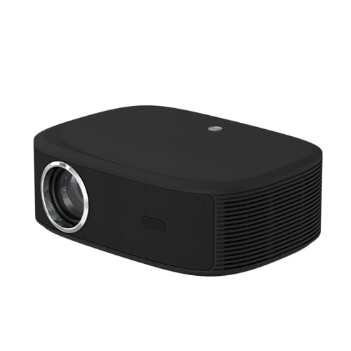Maxxo Projektor LED800, 700 ANSI Lumen, Native Full HD 1080P, Unterstützung 4K, 5000:1, Autofokus, 5G WiFi, Bluetooth, Dolby Audio, zertifiziertes Netflix, YouTube, Prime Video, Linux (Anthrazit)