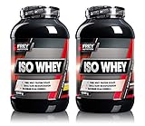 Frey Nutrition Iso Whey 2 x 2300g Dose Vanille - Über 25% iger BCAA-Anteil, Made in Germany
