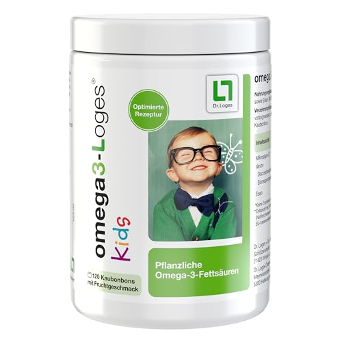 omega3-Loges® Kids - 60 Kaudragees - Pflanzliche Omega-3-Fettsäuren für Kinder