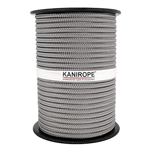 Kanirope® PP Seil Polypropylenseil MULTIBRAID 8mm 100m Farbe Dunkelgrau (0921) 16x geflochten