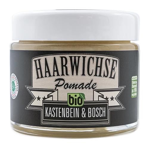 Bio Haarwichse Pomade - Haarwachs für seidig-glänzende Frisuren - Haarpflege & Haarstyling von den Friseurmeistern Kastenbein & Bosch (1 x 100ml)
