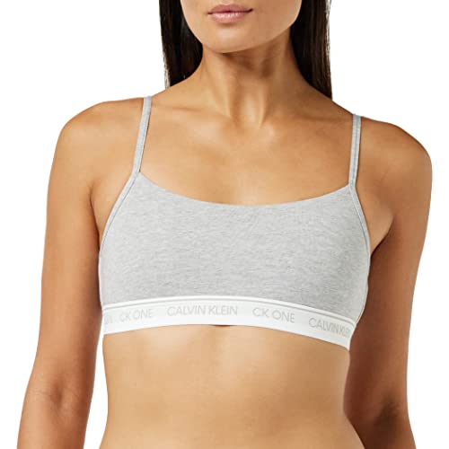 Calvin Klein Damen Unlined Bralette BH-Einlage, Grau (Grey Heather 020), (Herstellergröße: Small)