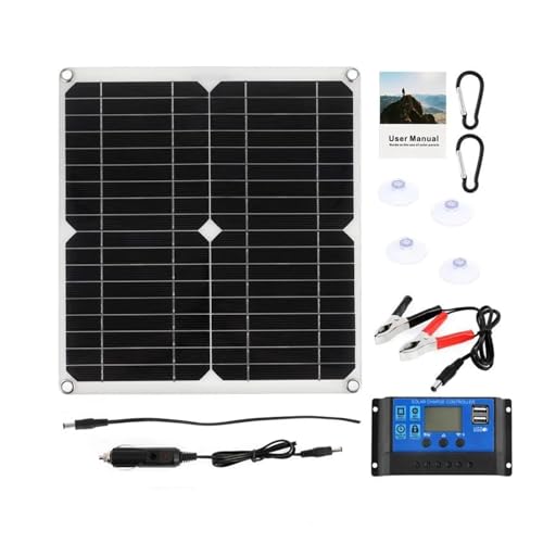 ZIPCOM Sonnenkollektor 200 W Solarpanel-Set mit 60 A Controller, tragbares DC 18 V-Solarladegerät for Bankbatterie, Camping, Auto, Boot, Wohnmobil, Solarplatte (Color : 200W 60A Controller)