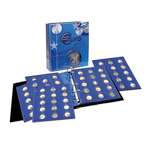 SAFE 7302-B1 2 Euro Münzen 2004-2012 in Kapseln TOPset Sammelalbum aller EU Länder- Münzsammelalbum für Ihre Coin Collection - inkl. 10 Münzblätter