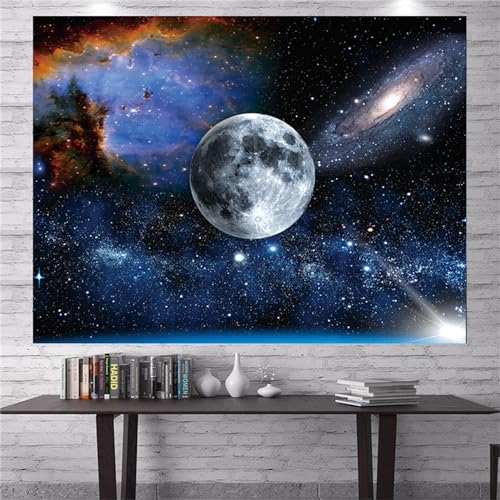 EXQUILEG Wandteppich Boho Mondphase-Wandbehang-Wandtuch für Raumdekoration, Wanddekorationskunst (B,180X230CM)