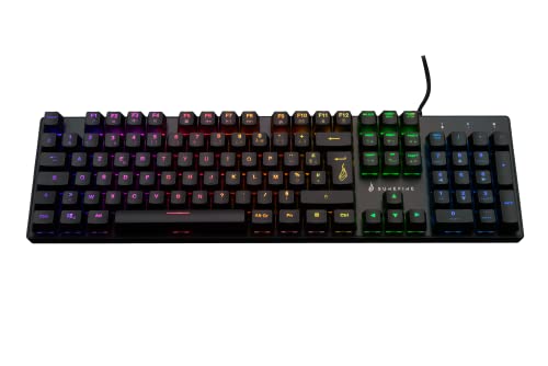SureFire Kingpin M2 Mechanical Multimedia RGB Gaming Keyboard AZERTY French