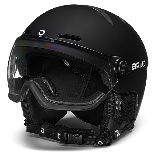 Briko Unisex – Erwachsene Helm Helmet, Mattschwarz, L