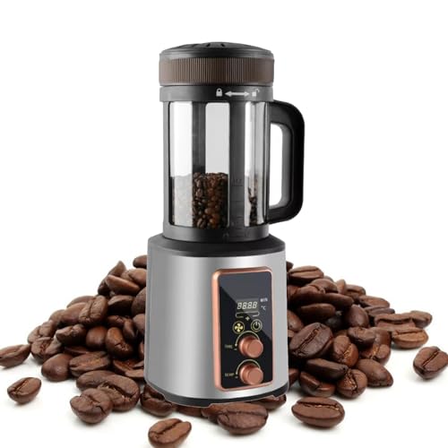 Kaffeebohnen-RöStmaschine FüR Zuhause, KaffeeröStermaschine, Elektrischer KaffeebohnenröSter FüR Den Haushalt, Mit Einstellbarer LüFtergeschwindigkeit/Zeit/Temperatur, 400 G