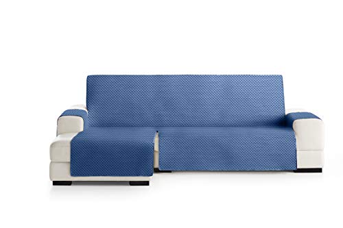 Eysa Oslo Sofa überwurf, Polyester, C/3 blau-grau, Chaise Longue 240 cm. Geeignet für Sofas von 250 bis 300 cm