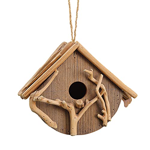 Vogelhaus-Vogelhaus-Vogelhaus-Kiste, Holz-Vogelkasten für den Außenbereich, Haus-Form, zieht Vögel an, geeignet für Gartendekoration