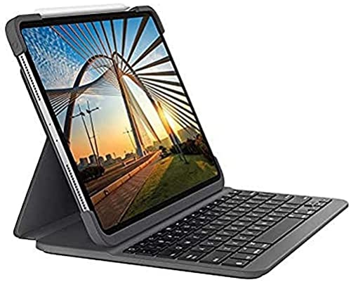 Funda con teclado Bluetooth retroiluminado Logitech SLIM FOLIO PRO para iPad Pro de 11 pulgadas (1.ª y 2.ª generación) - Graphite