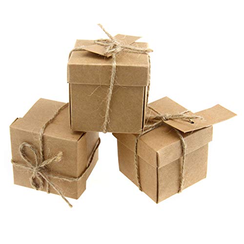 20tlg Set KRAFTPAPIER natur Geschenkkarton Geschenk Schachtel Karton
