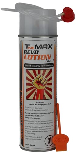 ADVANTUSE TimeMAX Revo Lotion No 1 Spray einfach anzuwendender Hohlraumschutz Rostschutz aus der Spraydose sehr ergiebig inkl. 60cm Sonde - 500ml (500ml + Sonde + Tool)