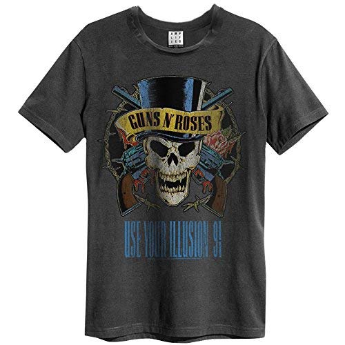 Amplified Herren T-Shirt Guns N Roses use your Illusion - charcoal , Größe:L