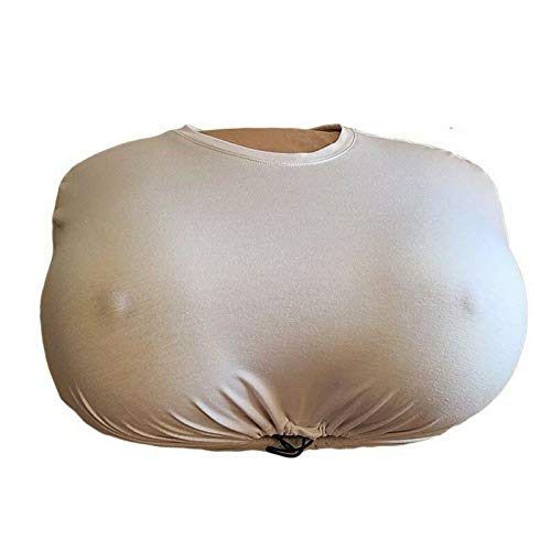 None Brand Boobs Pillow Cushion, Soft Memory Foam Sleep Pillow for Couples Home Decor for Valentine's Day (White)