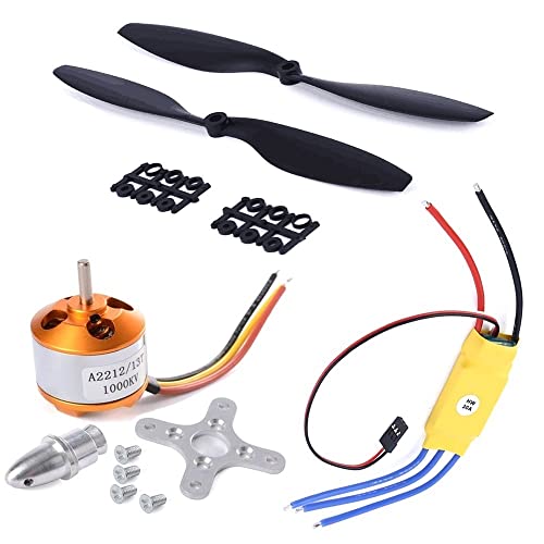 A2212 1000kV Bürstenloser Outrunner -Motor oder Simo NK 30a Esc oder 1045 Propeller (1Pair) Quad-Rotor-Set for F450 F550 Multicopter Replacement Spare Parts Accessories (Color : Motor ESC and 1045)