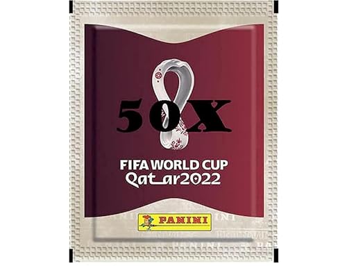 Panini FIFA World Cup Qatar 2022 Offizielle Stickerserie (1x Softcover Album + 50x Tüten)