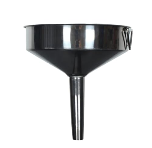 Großer Edelstahl-Trichter, Küchenöl-Flüssigmetall-Trichter mit abnehmbarem Filter, weithalsiger Trichter for Einmachen von Küchenutensilien (Color : 11cm)